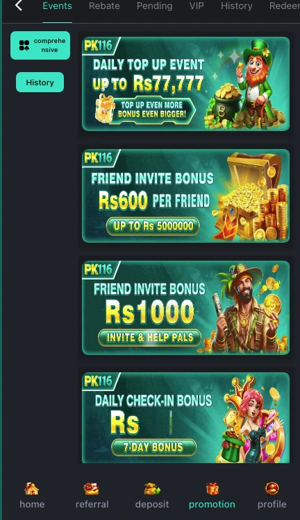 PK116 Game Bonus Offers