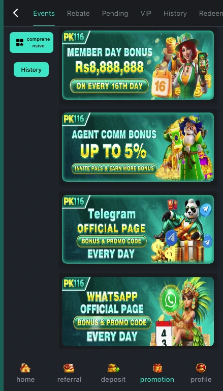 PK116 Game Bonus Offers