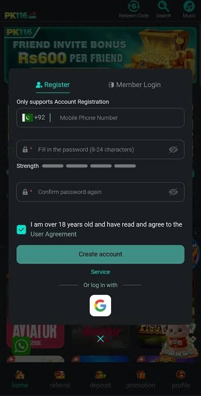 PK116 Game Login – Sign In to Your Account